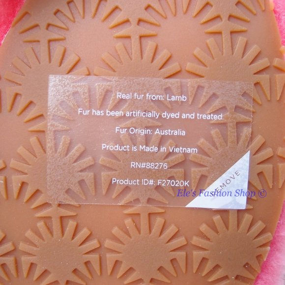 NIB UGG Australia Oh Yeah Sheepskin Slide Sorbet Pink US 8 AUTHENTIC - Picture 14 of 14